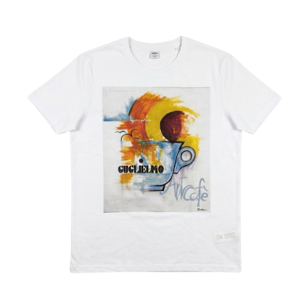 Caffè Guglielmo T-Shirt – „Art Cafè“-Druck, 100 % Baumwolle